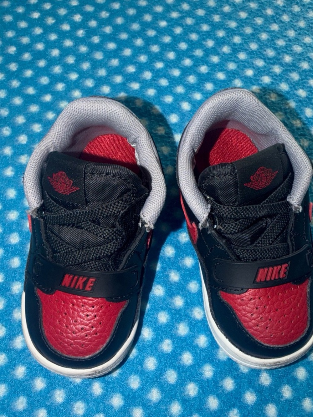 Jordan Kids' Black and Red Low-Top Sneakers